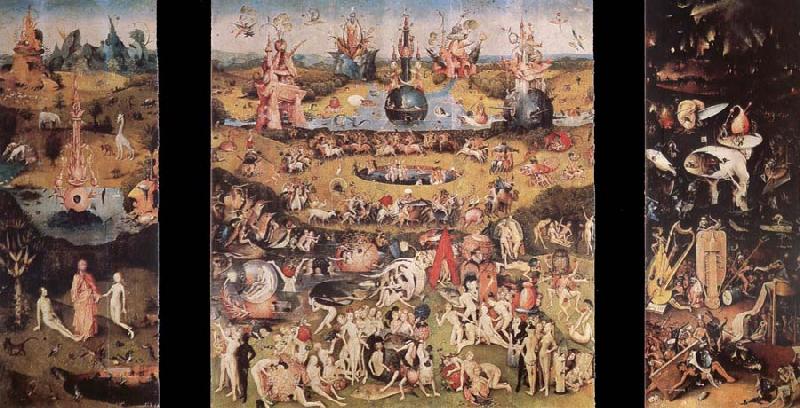 BOSCH, Hieronymus The garden of the desires, trip sign, oil painting image